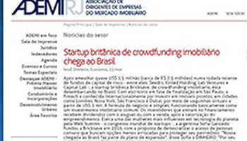 Crowdfunding inmobiliario británico llega a Brazil