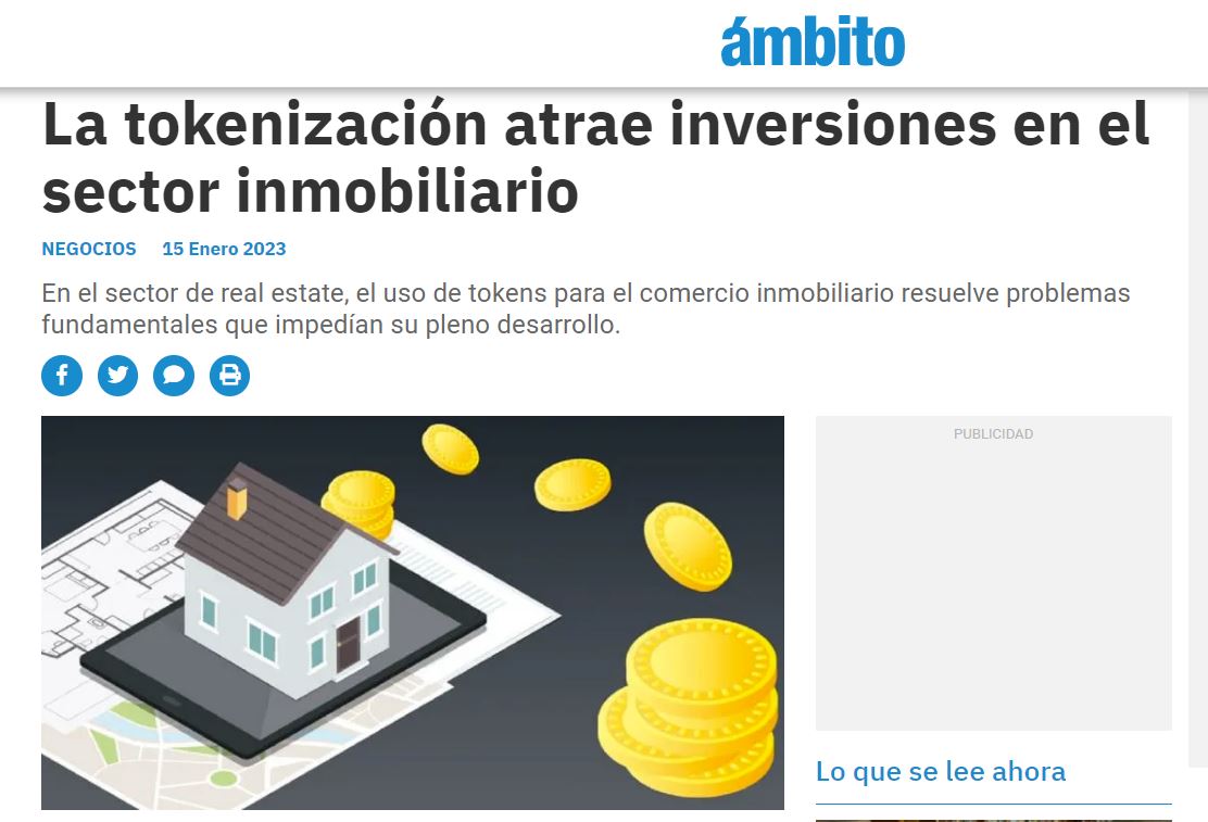 La tokenización atrae inversiones en el sector inmobiliario