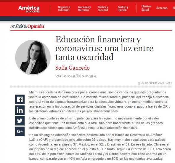 Educación financiera y coronavirus: una luz entre tanta oscuridad