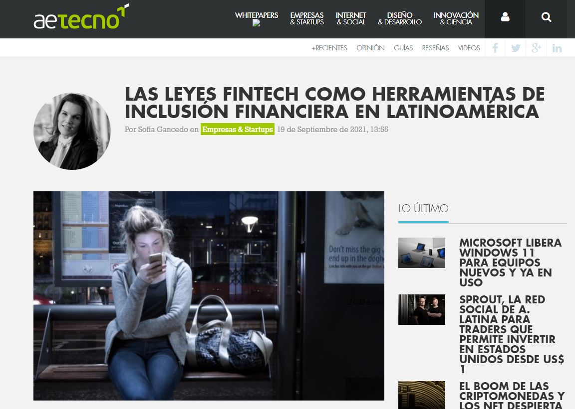 Las leyes FINTECH como herramientas de inclusión financiera en Latinoamérica