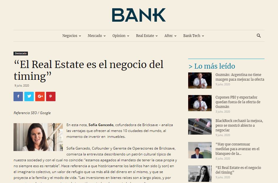 El Real Estate es el negocio del timing