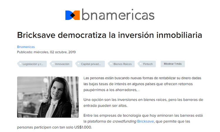 BN America: "Bricksave Democratize Real Estate Investment"