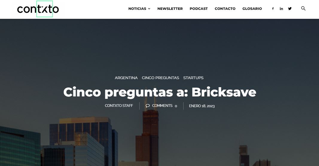 Cinco perguntas para: Bricksave