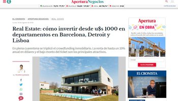 Imobiliário: como investir desde 1.000 dólares em apartamentos em Barcelona, ​​Detroit e Lisboa