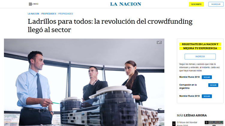 Ladrillos para todos: la revolución del crowdfunding llegó al sector