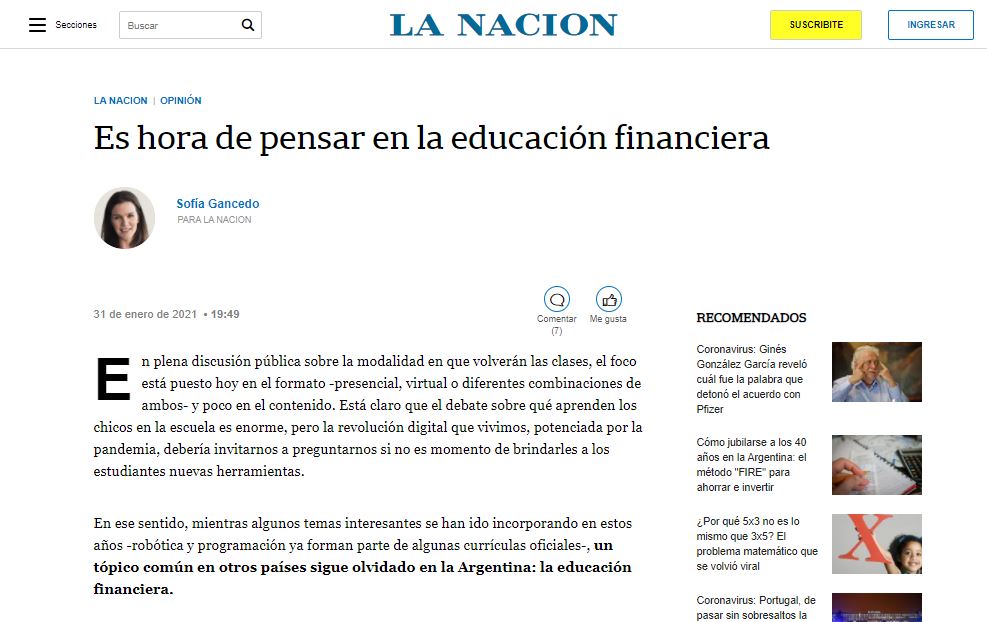 É hora de pensar em educação financeira