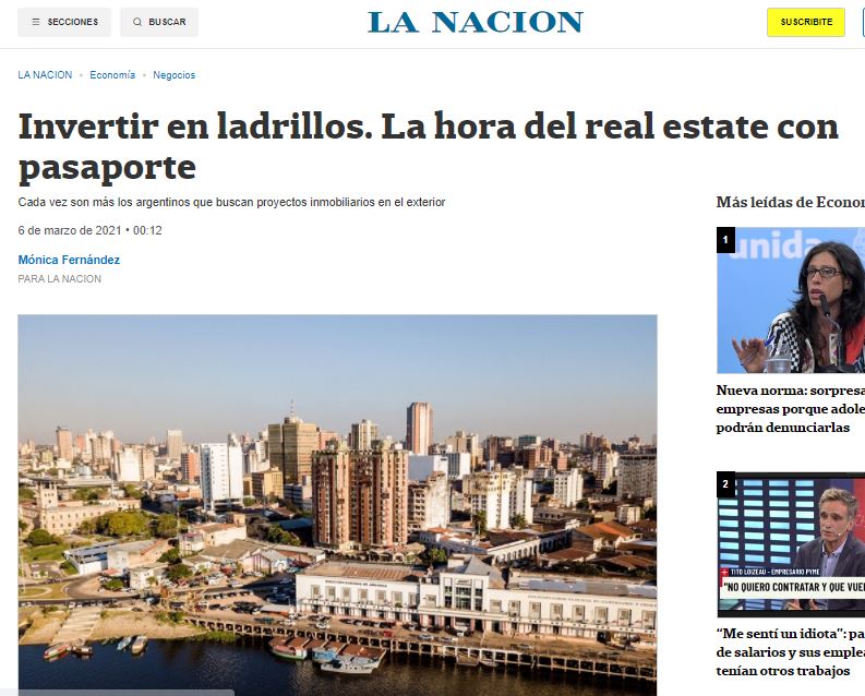 Invertir en ladrillos. La hora del real estate con pasaporte