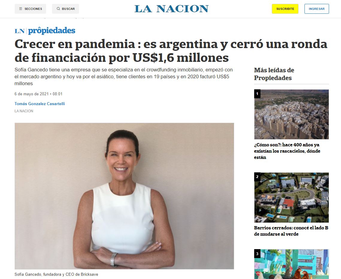 Crecer en pandemia : es argentina y cerró una ronda de financiación por US$1,6 millones