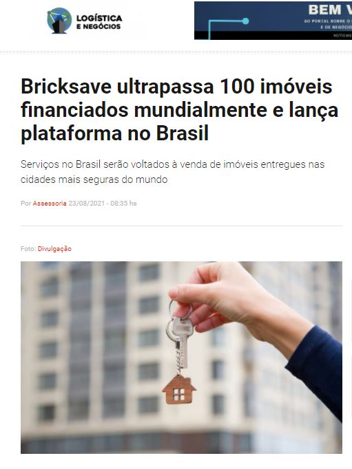 Bricksave surpasses 100 properties funded worldwide and launches platform in Brazil