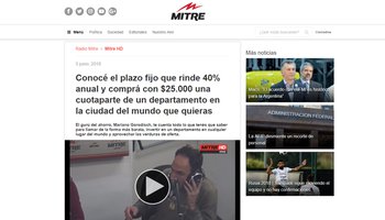 Bricksave Featured in Radio Mitre: Conocé el plazo fijo que rinde 40% anual y comprá con $25.000 una cuotaparte de un departamento en la ciudad del mundo que quieras