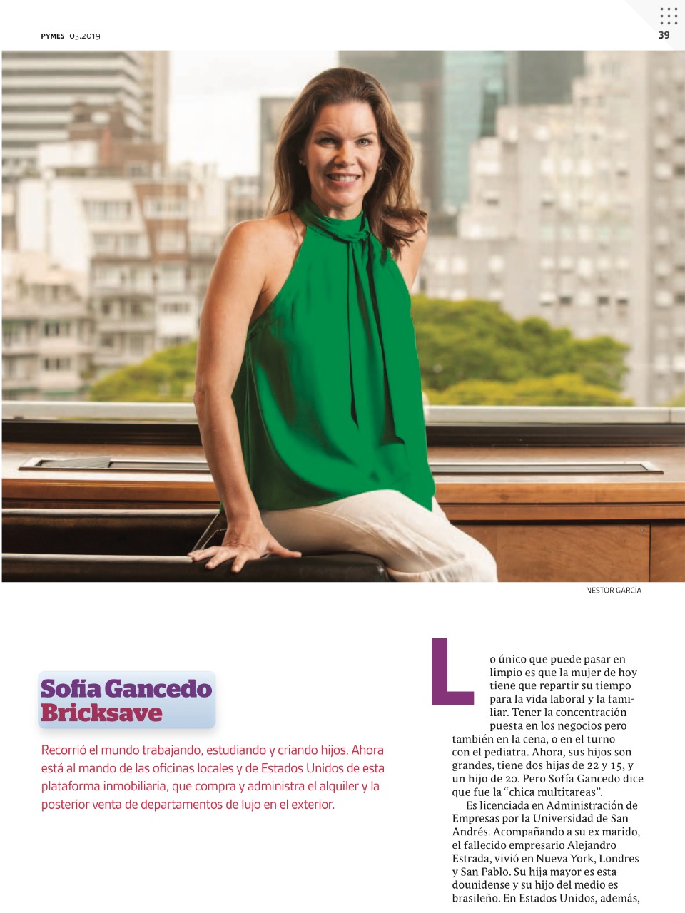 COO de Bricksave, Sofia Gancedo, destaque em Pymes de Clarin