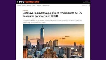 Bricksave, empresa que oferece rentabilidade de 9% em dólares para investimentos nos Estados Unidos.