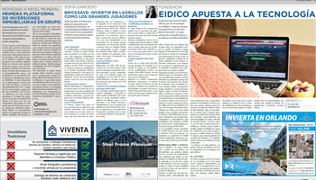 On the 18th of October Sofia Gancedo featured in Reporte Inmobiliario